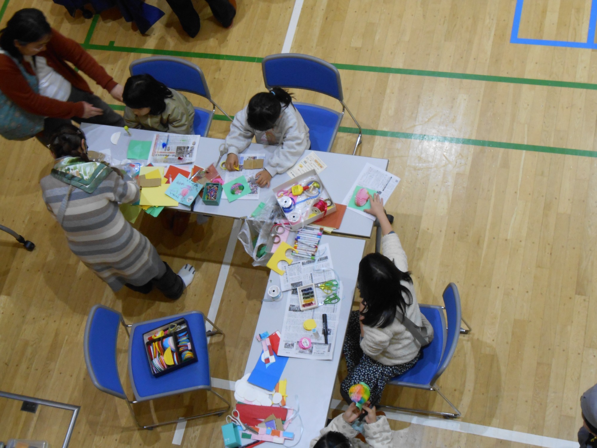 ハニカムペーパー工作