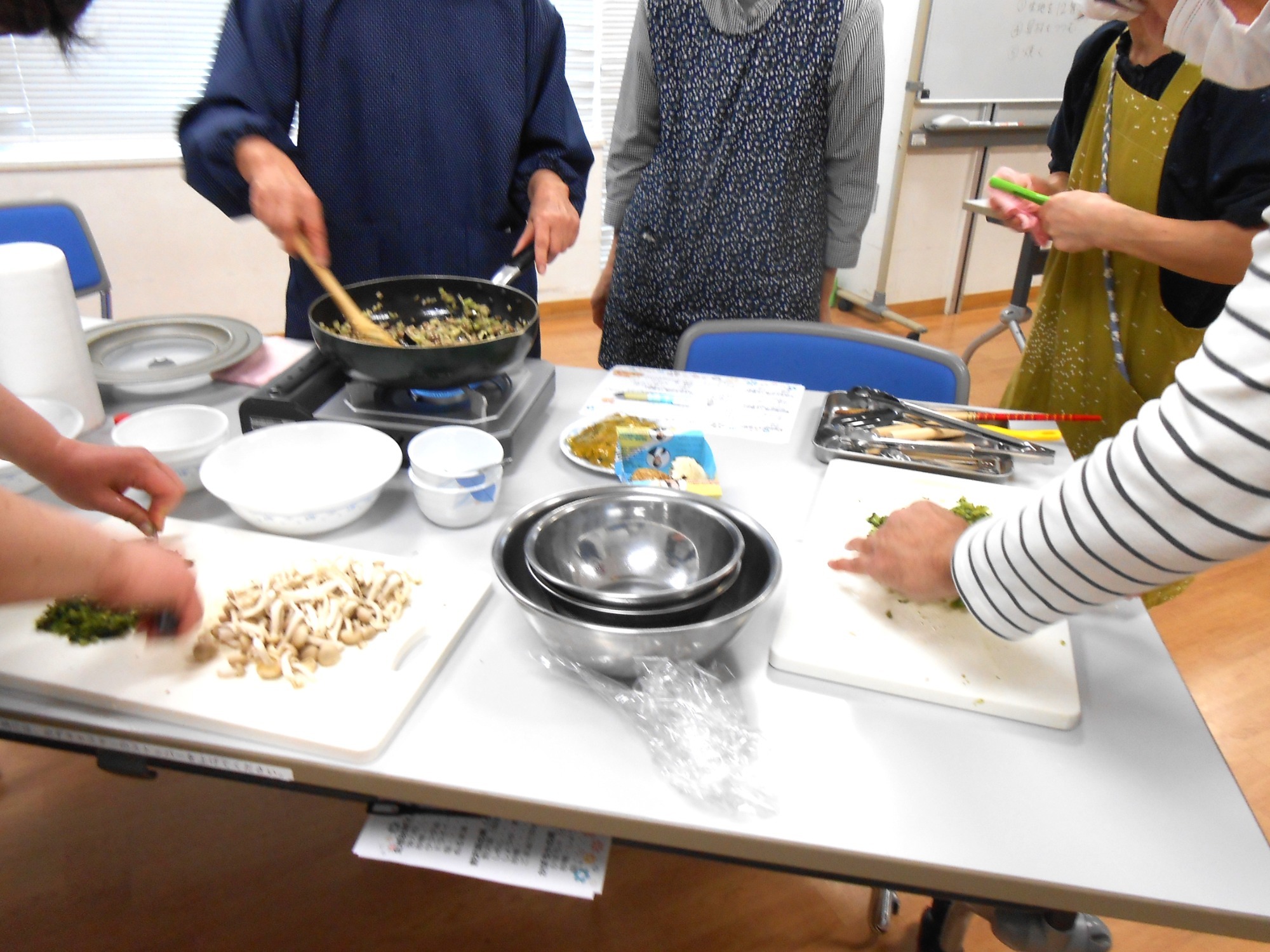 おやき講座作業